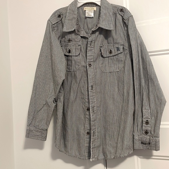 EUC Krickets boy’s long sleeve shirt  Size 10 - Picture 5 of 6